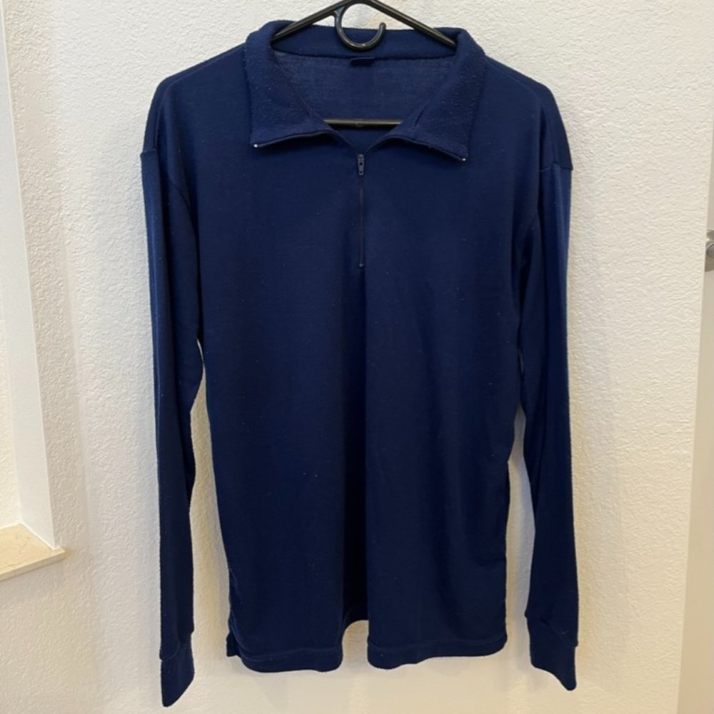 Vintage Patagonia Capilene Quarter Zip - Blue - Mens Large